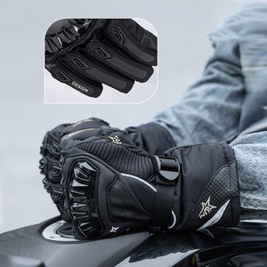 Nouveaux <span class=keywords><strong>gants</strong></span> de cyclisme d'<span class=keywords><strong>hiver</strong></span> en taslon, chauds et imperméables, à écran tactile, mi-doigts, coupe-vent, épaissis, en gros - Product Image 4
