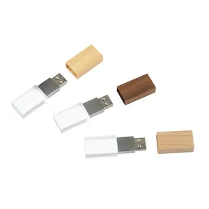 Biểu Tượng Tùy Chỉnh Bằng Gỗ Bìa Pha Lê Usb Ổ Đĩa Flash Đám Cưới Nhiếp Ảnh Pen Drive Memory Flash Stick 8Gb 16Gb 32Gb Usb 2.0