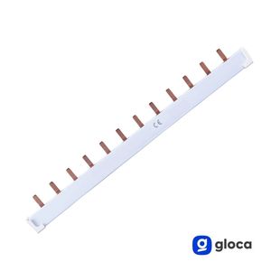 Bloque de Terminales de Cobre Gloca Connection Comb de 12 Módulos, 22.5 cm, 63A, 2P - Product Image 3