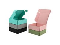 Benutzer definiertes Logo Rosa Kosmetik Wellpappe Verpackung Briefkasten Schuhe Versand papier Geschenk box