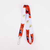 Court promotionnel écologique personnalisé imprimé Polyester téléphone portable lanière sangle porte-clés bouteille pochette porte-Badge téléphone portable