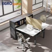 Bureau assis-debout électrique intelligent EGROspace pour poste de travail, réglable en hauteur, idéal pour le télétravail