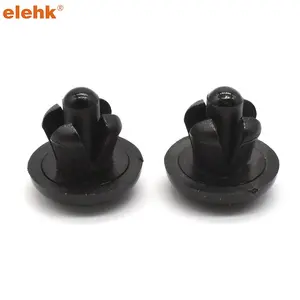 Elewhk paku keling plastik 5Mm nilon, paku keling 66 dorong hitam putih tipe terbuka Pop 100 buah pengencang 8Mm Dia lubang R3035 Natural