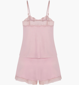 Conjunto de Pijama Sexy para Mujer con Encaje, Camisola y Pantalones Cortos, <span class=keywords><strong>Ropa</strong></span> sin Mangas, <span class=keywords><strong>Ropa</strong></span> de Dormir para Mujer - Product Image 4