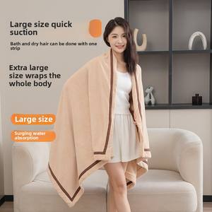 Serviettes de toilette haut de gamme pour hommes et femmes, plus épaisses que le pur coton, serviettes absorbantes pour adultes et serviettes de bain entièrement en coton. - Product Image 3