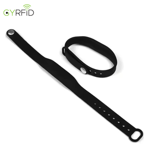 Disponibile Braccialetto NFC Impermeabile con Chip F08/213 13.56Mhz, Campione di Braccialetto RFID in Silicone per Identità Digitale - Product Image 2