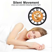 Horloge murale ronde en fer de style nordique de 25 cm avec un design épuré