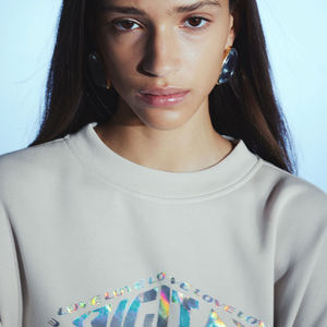 คุณภาพสูงเหงื่อชุดผู้หญิงที่กําหนดเองHoodieชุดแขนยาวCrewneckเสื้อกันหนาวผ้าฝ้ายกางเกงขายาวและHoodieชุด - Product Image 3