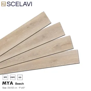 중국 도매 5Mm 방수 Pvc 판자 비닐 시트 바닥 타일 클릭 빠른 Unilin 엄밀한 코어 나무 플라스틱 라미네이트 바닥