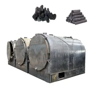 Máquina de fabricación de carbón vegetal para barbacoa, horno de carbonización de madera