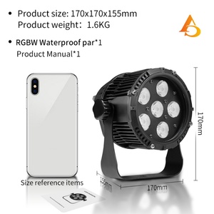 Luz LED Par RGBW a Prueba de Agua del Fabricante, Luz LED Par Mini de 6x12w para Exteriores, Activada por Sonido DMX - Product Image 4