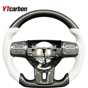 Volant en cuir perforé en fibre de carbone YTcarbon modifié pour Challenger Charger Avenger Durango Journey Grand <span class=keywords><strong>Caravan</strong></span> - Product Image 1