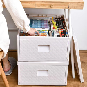 Foldable household storage box On-board storage box toy organizer book organizer
