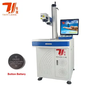 110*110mm Marking Area Engraving Fiber Laser Marking Machine For Button Battery