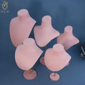 Set de Exhibición de Joyería con Maniquí de Metal Ajustable Soporte para Collares y Joyas Cuello de Maniquí - Product Image 1