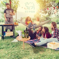 Table de camping au design personnalisé Table d'extérieur multifonctionnelle Table de pique-nique écologique en bambou et vin