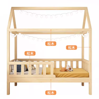Lit en bois massif de Style nordique, accessoires pour bébé, lit de princesse, simple ou Double, cadre de photographie et maison de photos, nouveau,
