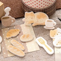 Autocollants en feutre personnalisables, texture douce et moelleuse, idéaux pour la décoration de carnets, designs personnalisés et découpe de toutes formes disponible.