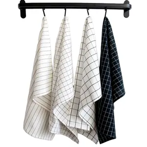 Machine Washable Cotton White Kitchen Dishcloths, Dish Towel & Tea Towels