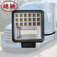Lkt 135W Projecteur de Travail Carré à LED 4 Pouces Universel pour Voiture 12V Blanc pour Véhicules Tout-Terrain et Camions Lourds