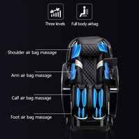 ZHOUQI Chine Meilleur Fauteuil de Massage Électrique Zéro Gravité 3D 4D SL Track pour Salon, Lit de Massage Corps Entier 2026