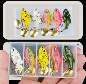 Señuelo de Pesca VIB de Plástico Mini de 3.5cm y 4g, de Hundimiento Rápido, con Vibración y Cola Tipo Hoja de Sauce, Venta al por Mayor - Product Image 5