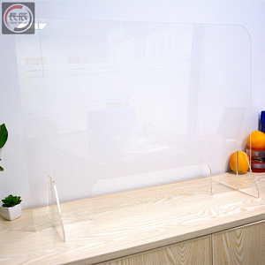 ที่กั้นโต๊ะอะคริลิคพร้อมส่วนประกอบและอะคริลิคป้องกันการจามใช้ซ้ำได้ป้องกันโต๊ะแบบใช้ซ้ำได้ - Product Image 6