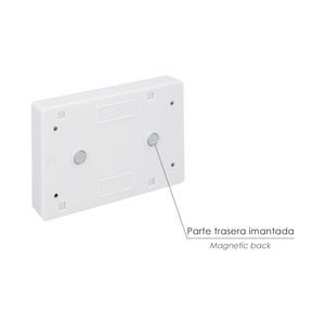 Torcia a LED / Luci da parete/armadio, alimentate a batteria (4 AAA) 250 lumen (montaggio tramite adesivo, magnete o viti) - Product Image 3