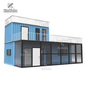 Nhà container đúc sẵn 20ft với phòng ngủ mô-đun nhà gấp nhà <span class=keywords><strong>x</strong></span>ây dựng hai tầng - Product Image 5