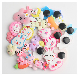 Nouveau été lapin PVC Patch bricolage sabot décoration fleur chaussure boucle accessoires faits à la main - Product Image 6