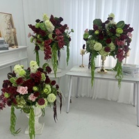 Fleurs artificielles personnalisées en forme de boule pour centres de table de mariage, fournitures de décoration