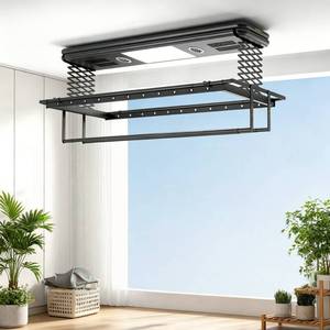 Intelligent <b>lighting</b> remote control lifting sterilization disinfection natural air drying hot air drying electric drying rack - Product Image 3