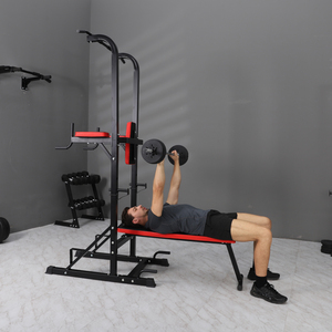 Multi estação Fitness equipamento exercício Power <span class=keywords><strong>Tower</strong></span> Dip Station Gym Equipment Puxe a estação com banco - Product Image 3