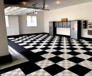 Baldosas Modernas Ventiladas para Piso de <span class=keywords><strong>Taller</strong></span> Mecánico, Instalación por Clic, Pisos Modulares de Vinilo para Interiores, Gráfico - Product Image 5