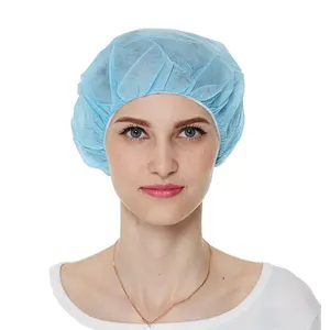 قبعات بغطاء للرأس مناسبة للعملية الجراحية أحادية الاستعمال تقاوم التلوث بواسطة PP SMS قبعات طبية للاستعمال مرة واحدة