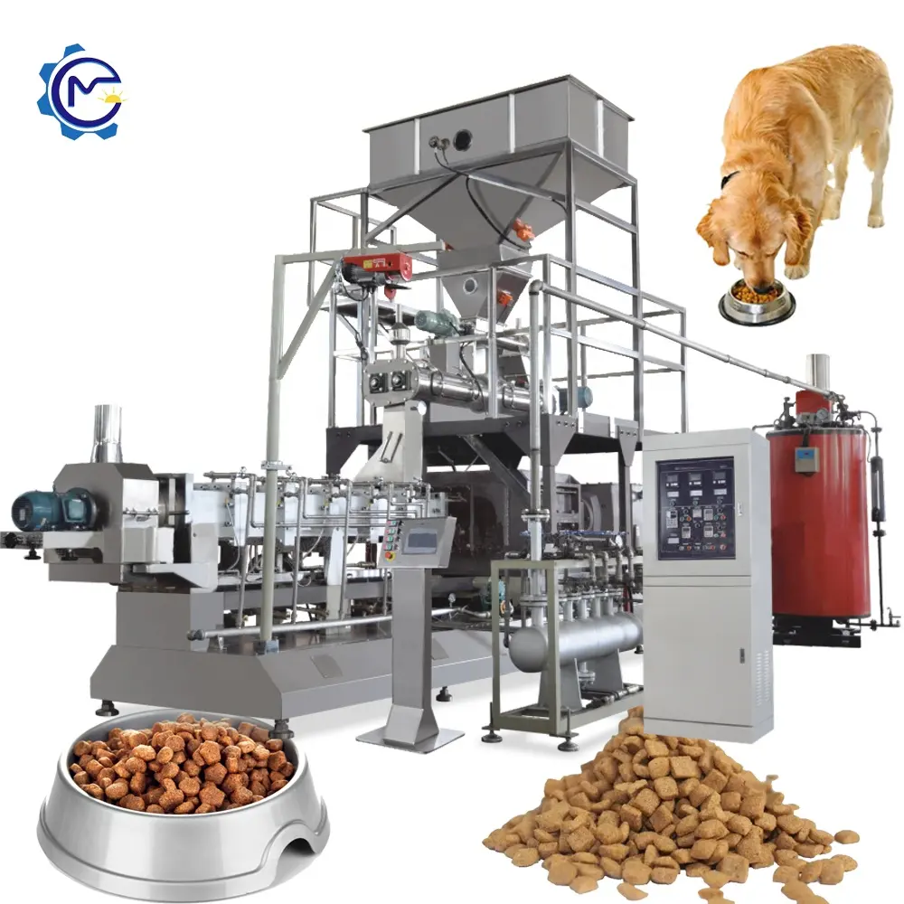 개밥이나 고양이 사료를 만들기 위한 판매용 애완동물 사료 기계