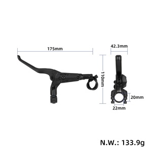 Ensemble de freins hydrauliques NUTT pour trottinette électrique Ecoxtrem K2 M41, frein à huile arrière gauche - Product Image 3