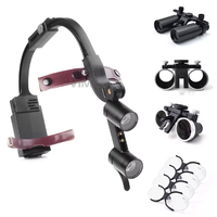 2.5X 3.5X Dentaire LED phare lampe Pour Grossissement binoculaire loupes lumière Dentisit chirurgical phare équipement de laboratoire