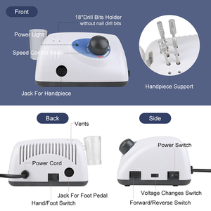 Korea 35000 U/min Original Strong 210/105 mit Fußpedal für Nagel Maniküre 65W E-Feile Nagelfräser - Product Image 3