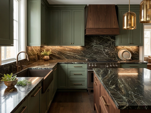 Dalles de quartzite naturel Madinos polies, écologiques, modernes, grandes dimensions, garantie 1 an, pour cuisine, hôtel, appartement, usage intérieur - Product Image 5