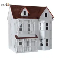 Puppenhaus Miniatur 1:12 Holz Handmade DIY haus Kit QW60308,QW60309