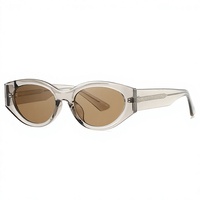 Vente en gros de lunettes de soleil unisexes carrées de haute qualité TR90 avec protection UV400, logo féminin, monture intégrale, style œil de chat, personnalisables