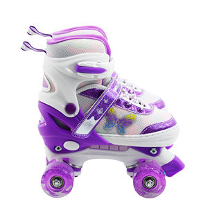 Patins à Roulettes Quads Professionnels Ajustables Clignotants Électriques 4 Roues pour Enfants - Product Image 5