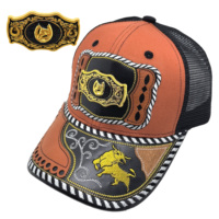 Gorra de Béisbol de 6 Paneles con Logotipo Metálico 3D de Western Metal, Unisex, Casual, con Serigrafía, Estilo Denim, para Playa y Pesca