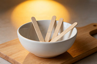 Bâtonnets de crème glacée en bois de bouleau jetables et écologiques, de qualité alimentaire, à faire soi-même et bâtonnets de sucettes glacées personnalisés