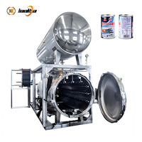Stérilisateur à immersion horizontale pour aliments pour animaux, jus, lait, aliments en conserve, stérilisation automatique à la vapeur, autoclave