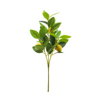Tizen cabang pohon Lemon tanaman hijau buatan dalam ruangan pohon Lemon dengan buah untuk ruang tamu Dekorasi lantai bunga