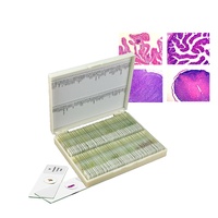 100PCS Mix Biology Prepared Microscope Slides Set for High School Middle School Plant Animal Microorganism ISO