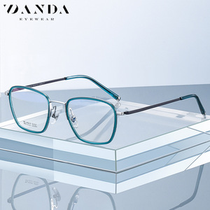 กรอบแว่นตา Danda รุ่น R2319 ทรงสี่เหลี่ยม ไทเทเนียมแท้ ป้องกันแสงสีฟ้า แว่นสายตาสำหรับทุกเพศ - Product Image 1