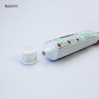 Échantillon gratuit Nouveau design 30ml 50ml Vente en gros Tube de dentifrice en aluminium vide à presser emballage en plastique
